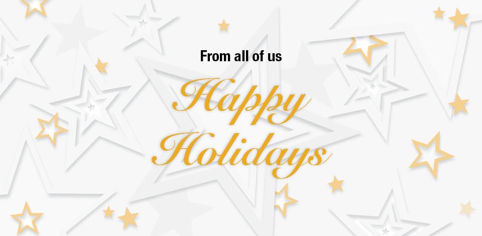 From All of Us, Happy Holidays